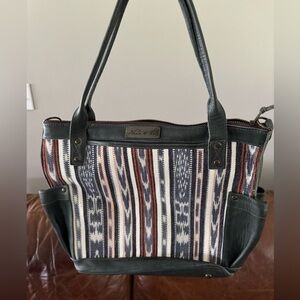 Nena & Co MTPB Santorini Artisan Fabric w/ Slate Leather